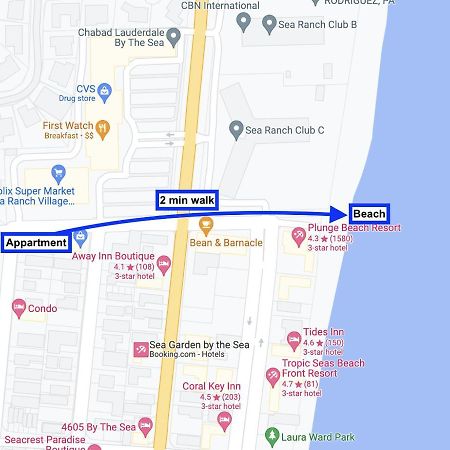 Great Location Condo 2 Min Walk From The Beach Fort Lauderdale Eksteriør billede
