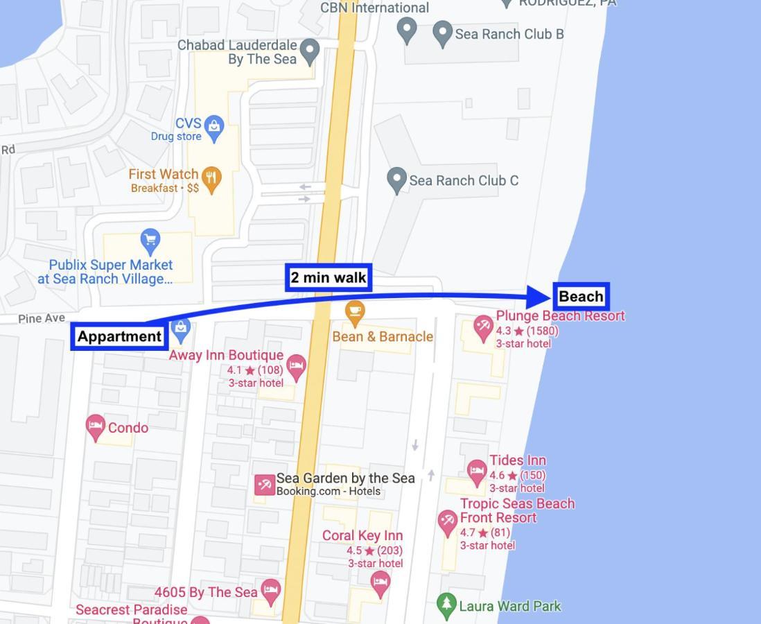 Great Location Condo 2 Min Walk From The Beach Fort Lauderdale Eksteriør billede
